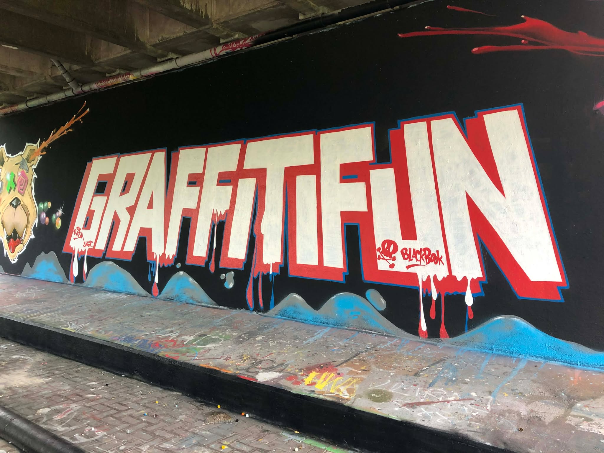 Big graffiti wall by Graffitifun