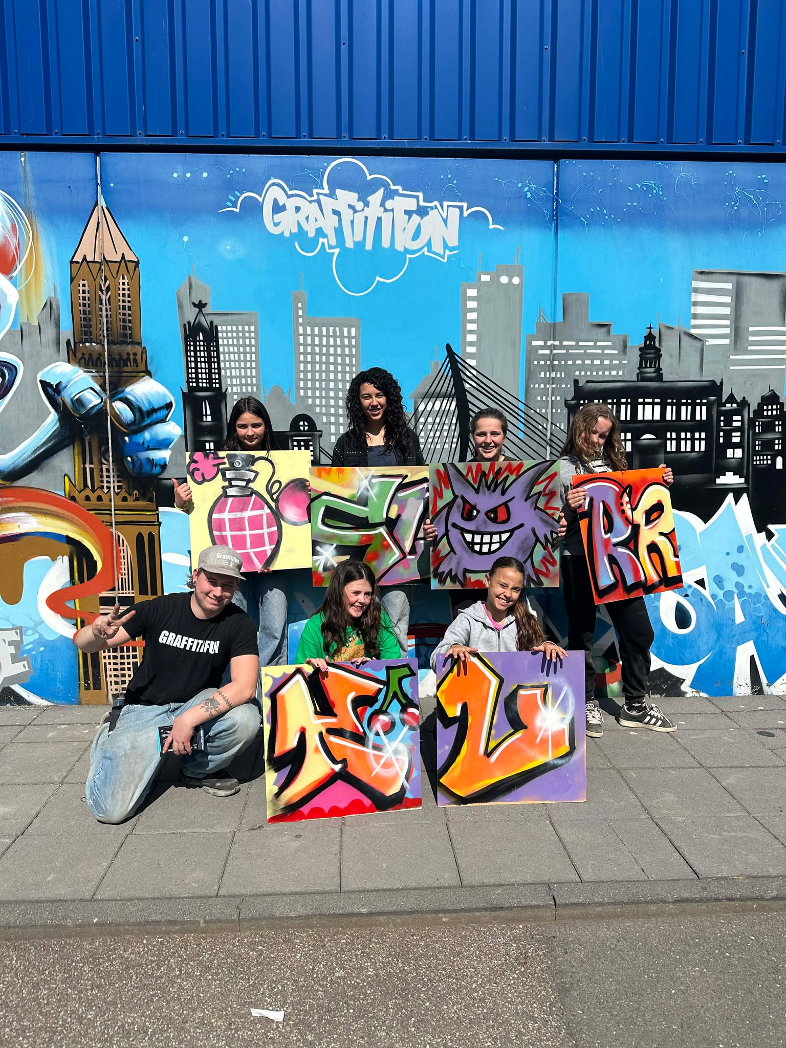 Bubble letters graffiti style example by Graffitifun