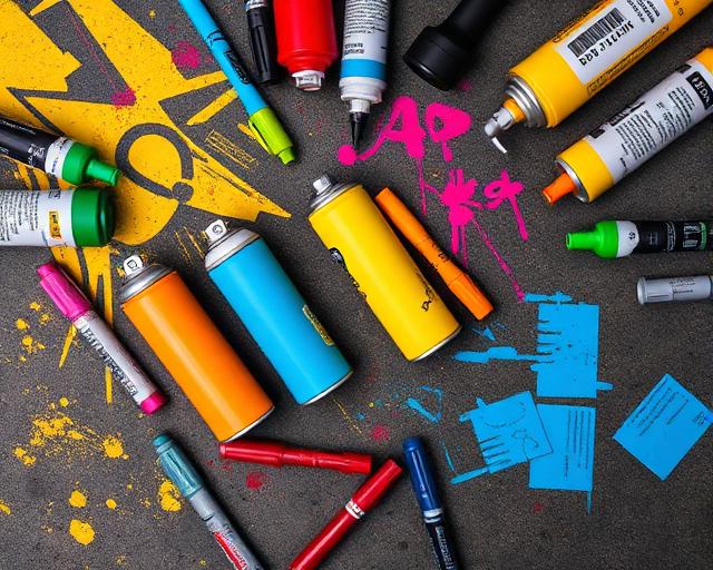 Spray paint cans and graffiti merchandise from the Graffitifun shop